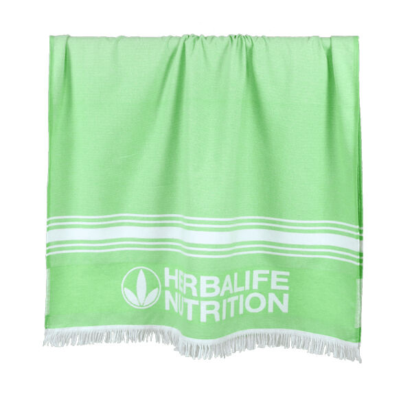Hamam handdoek custom made geweven logo gerecycled katoen
