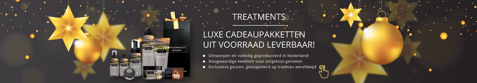 Treatments wellness cadeaupakketten uit voorraad