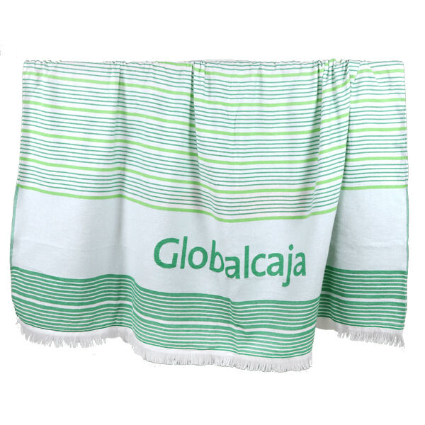 Hamam handdoek custom made geweven logo recycled katoen